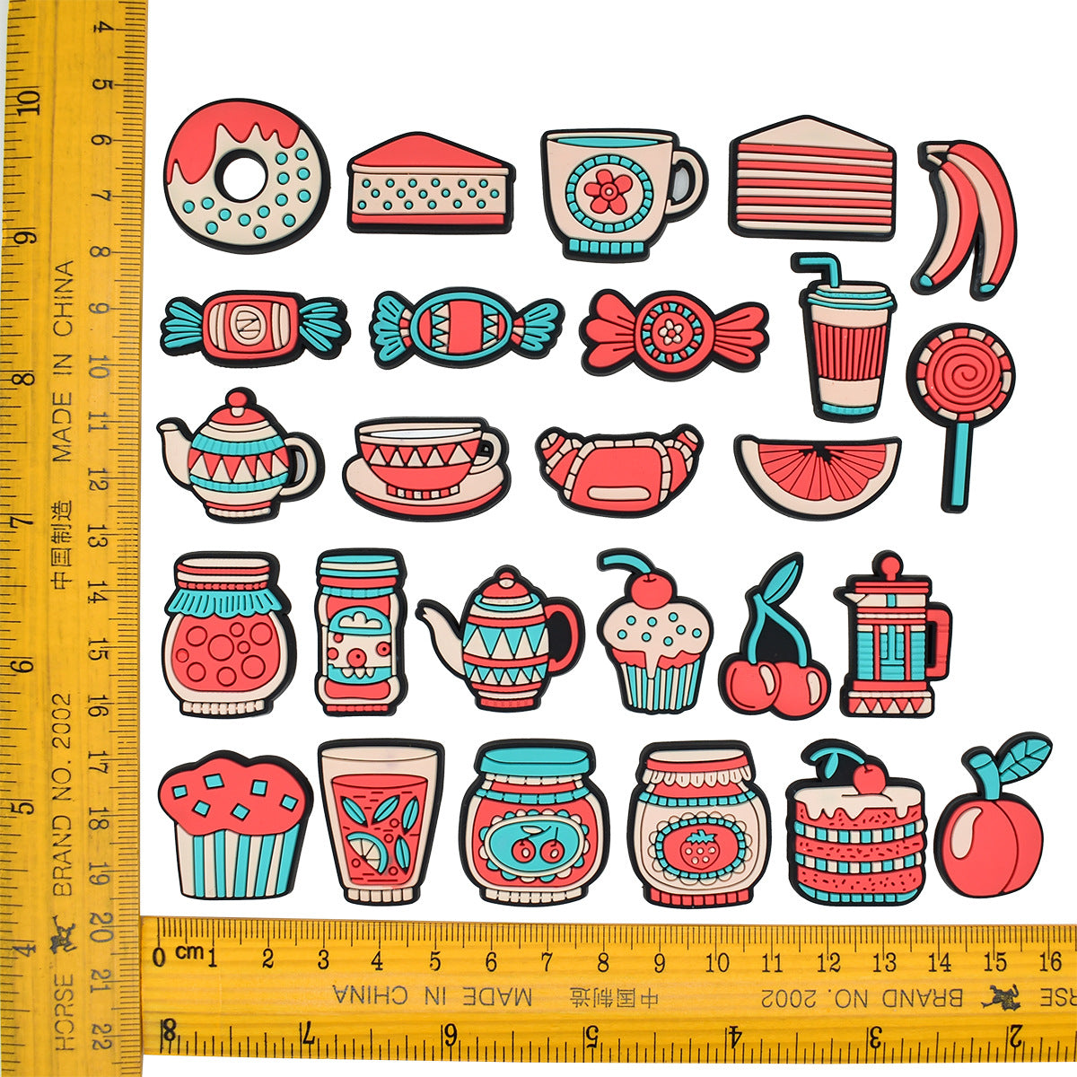 Wholesale Random 100pcs Cartoon PVC Soft Rubber Shoe Buckle Decoration ACC-SC-RYY070