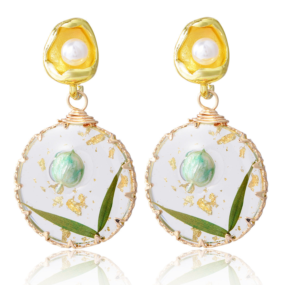 Wholesale Forest Earrings Mother of Pearl Earrings Luxury Earrings ACC-ES-YiN004