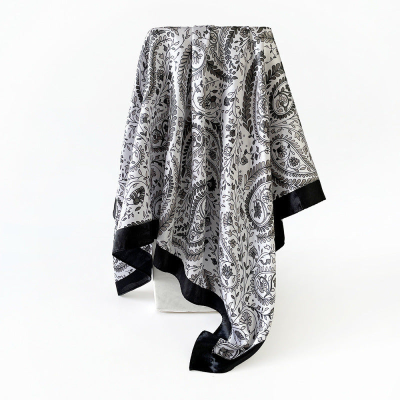 Wholesale Cashew Square Scarf Turban Silk Scarf