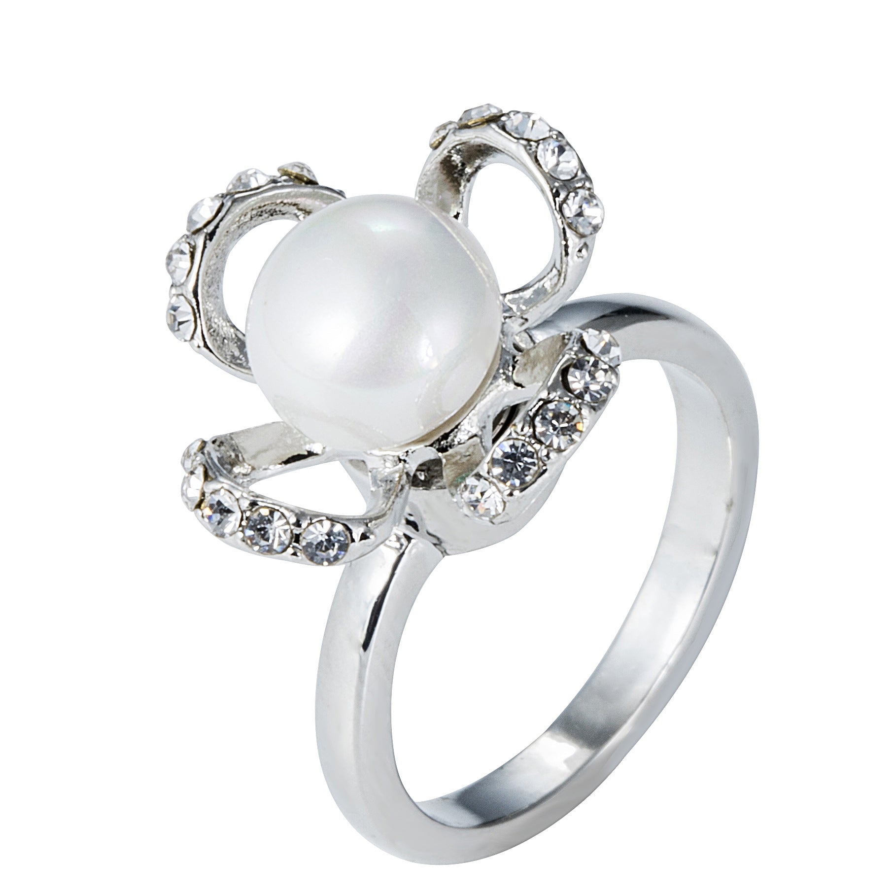 Wholesale  snowflake fashion rotating ring