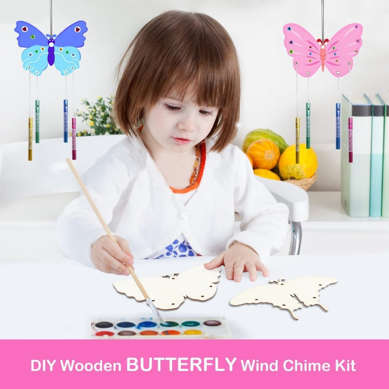 Wholesale  DIY butterfly wind chime handmade material bag