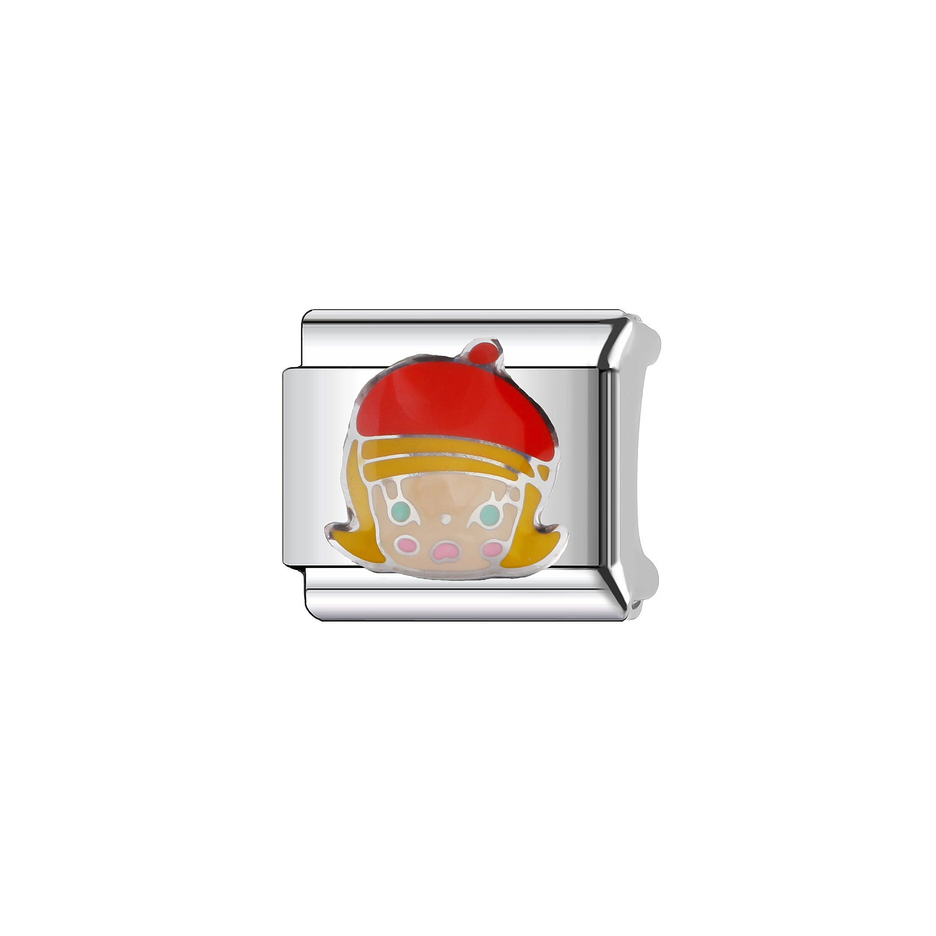 Wholesale  9mm Italian Charm Starter Bracelets DIY square Single Section Creative Stainless Steel Composable Bracelet
