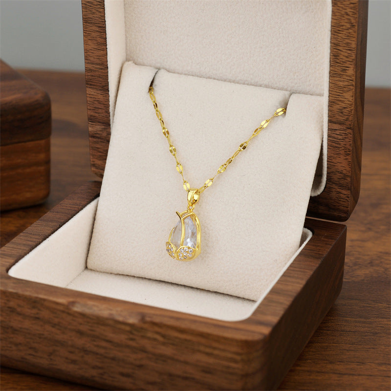 Wholesale Titanium Steel Luxury Necklace ACC-NE-Quanx001