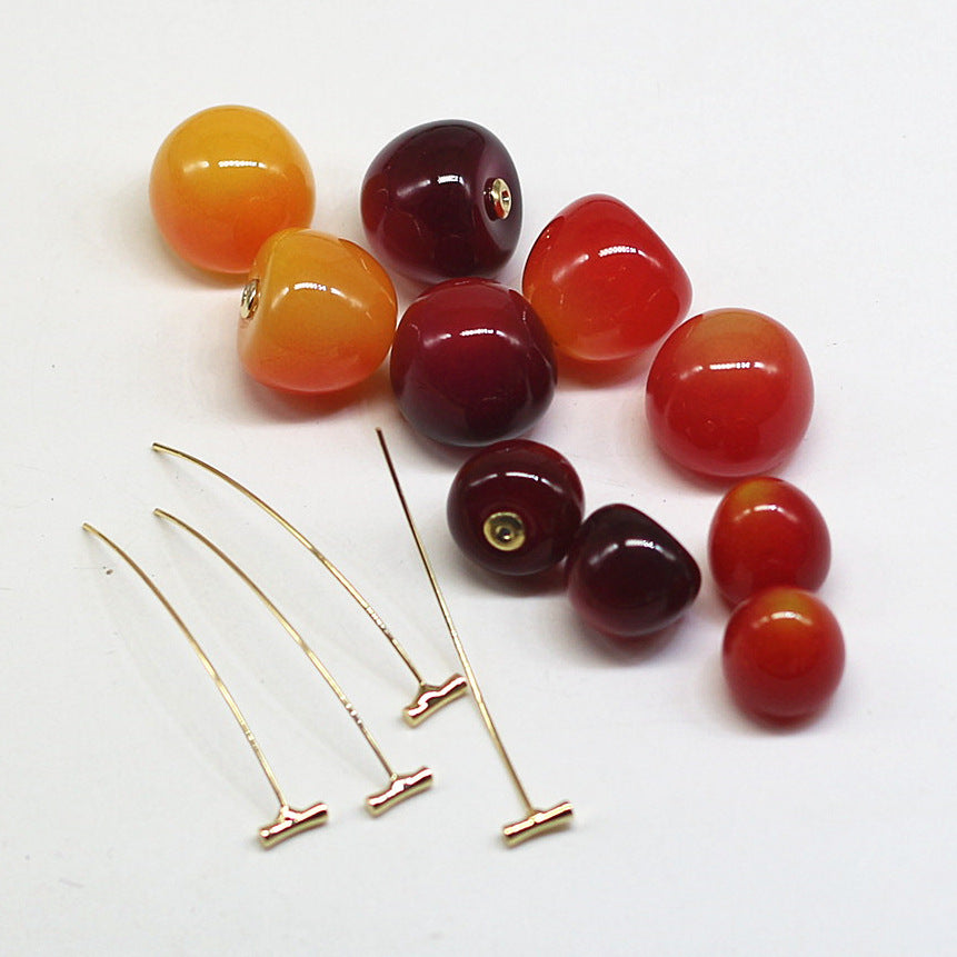 Wholesale  Alloy Red Cherry Earrings
