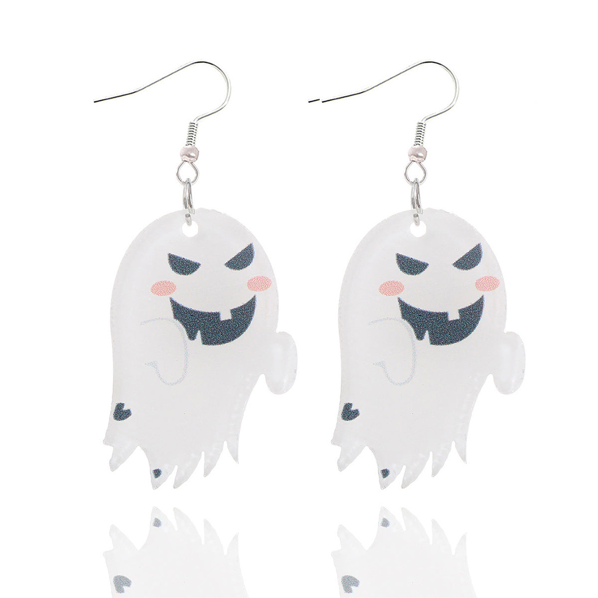 Wholesale  cartoon little ghost cute funny ghost jewelry acrylic earrings