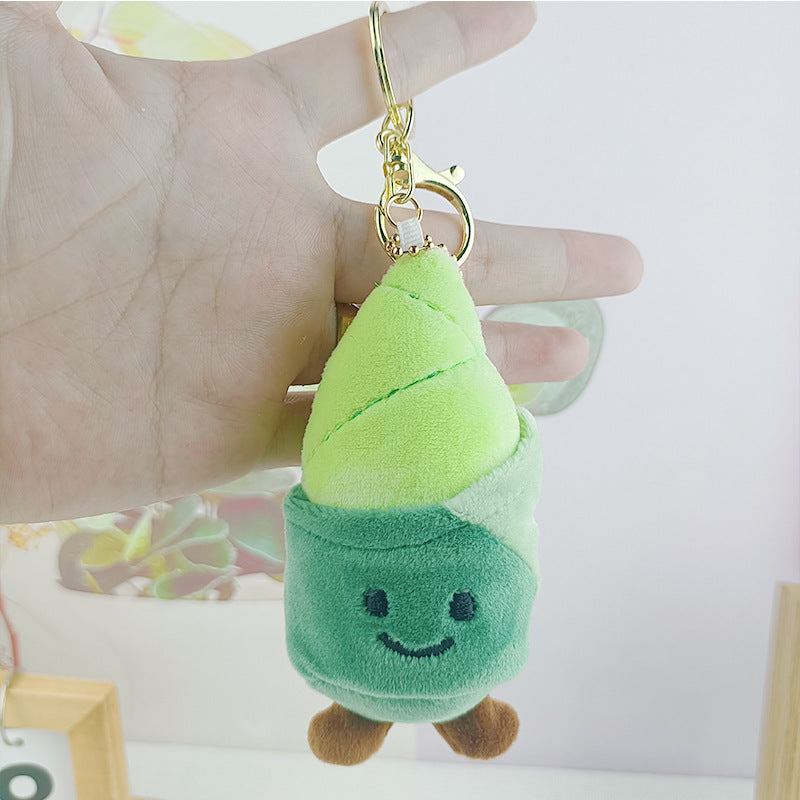 Wholesale Cute Broccoli Vegetable Plush Doll Keychain ACC-KC-Jiaq004