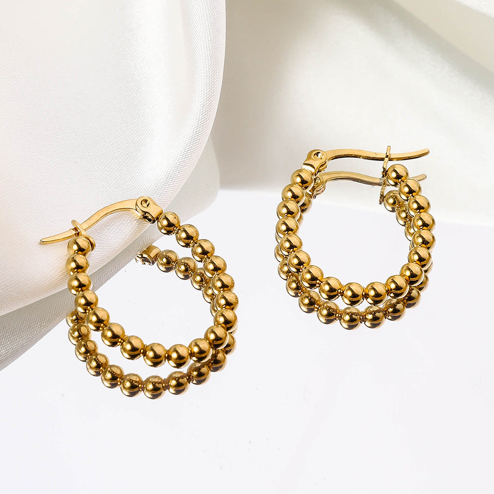 Wholesale Stainless Steel Geometric Irregular Shaped Earrings ACC-ES-RuiX010