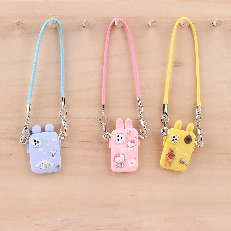 Wholesale Cute cartoon mini mobile phone mini pendant doll accessories