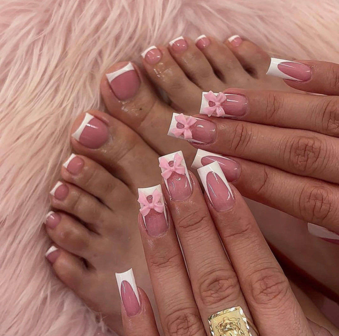 Wholesale 24 Pieces/box Pearl Butterfly Nails Kits Nail Stickers