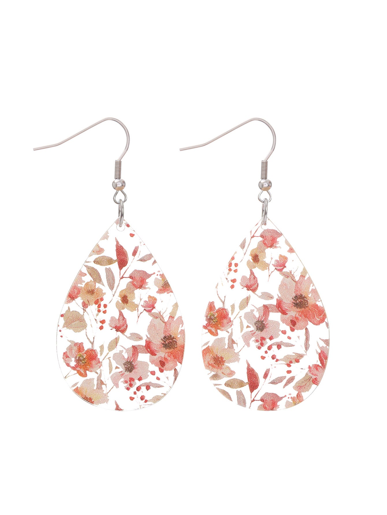 Wholesale  Butterfly Printing Acrylic Earrings