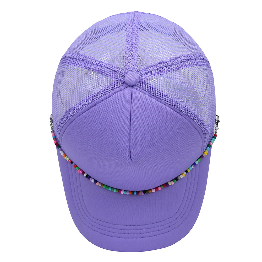 Wholesale Colorful Chain Trucker Cap Mesh Cap Baseball Cap ACC-HT-HaiPu019