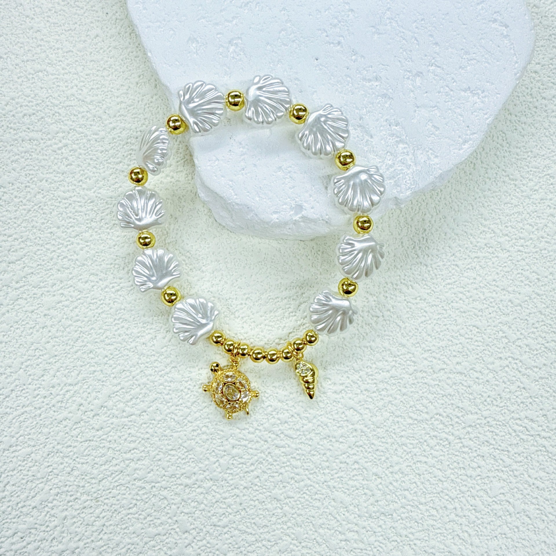 Wholesale Ocean Series Shell  Bracelet Micro-Paved Zircon Accessories