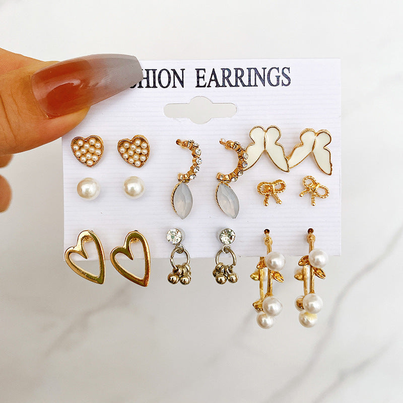 Wholesale Vintage Gold Geometric Women's Earring Set