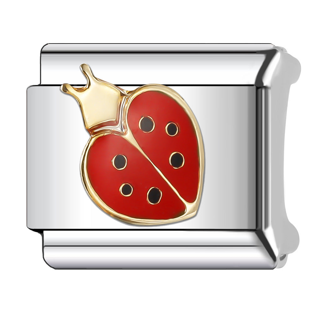 Wholesale Italian Charm Bracelet 9mm DIY Splicing Animal Style Stainless Steel Composable Bracelet