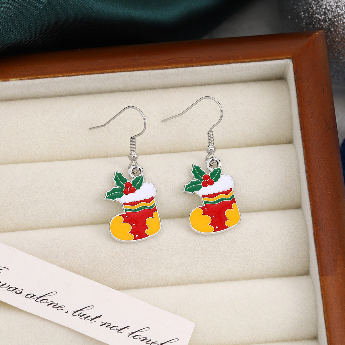 Wholesale Christmas Oil Drop Santa Claus Snowman Earrings ACC-ES-ZhuiWo004