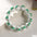 Wholesale St Patrick's Day White background wooden beads bracelet
