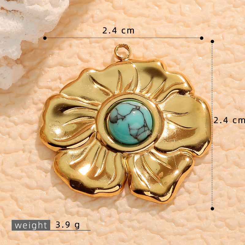 Wholesale Bohemian Natural Stone Necklace Pendant