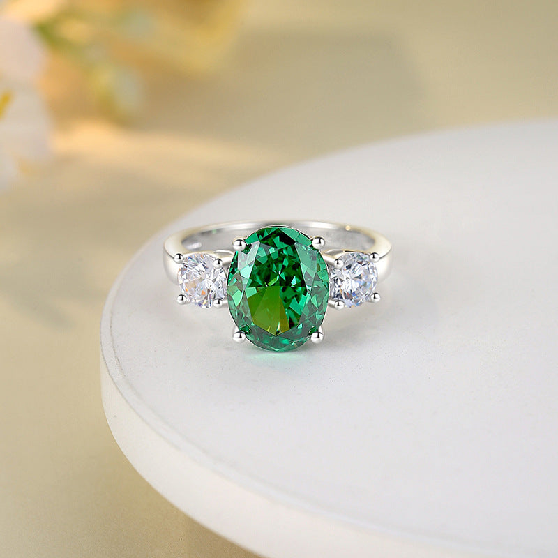 Wholesale S925 sterling silver yellow diamond ring