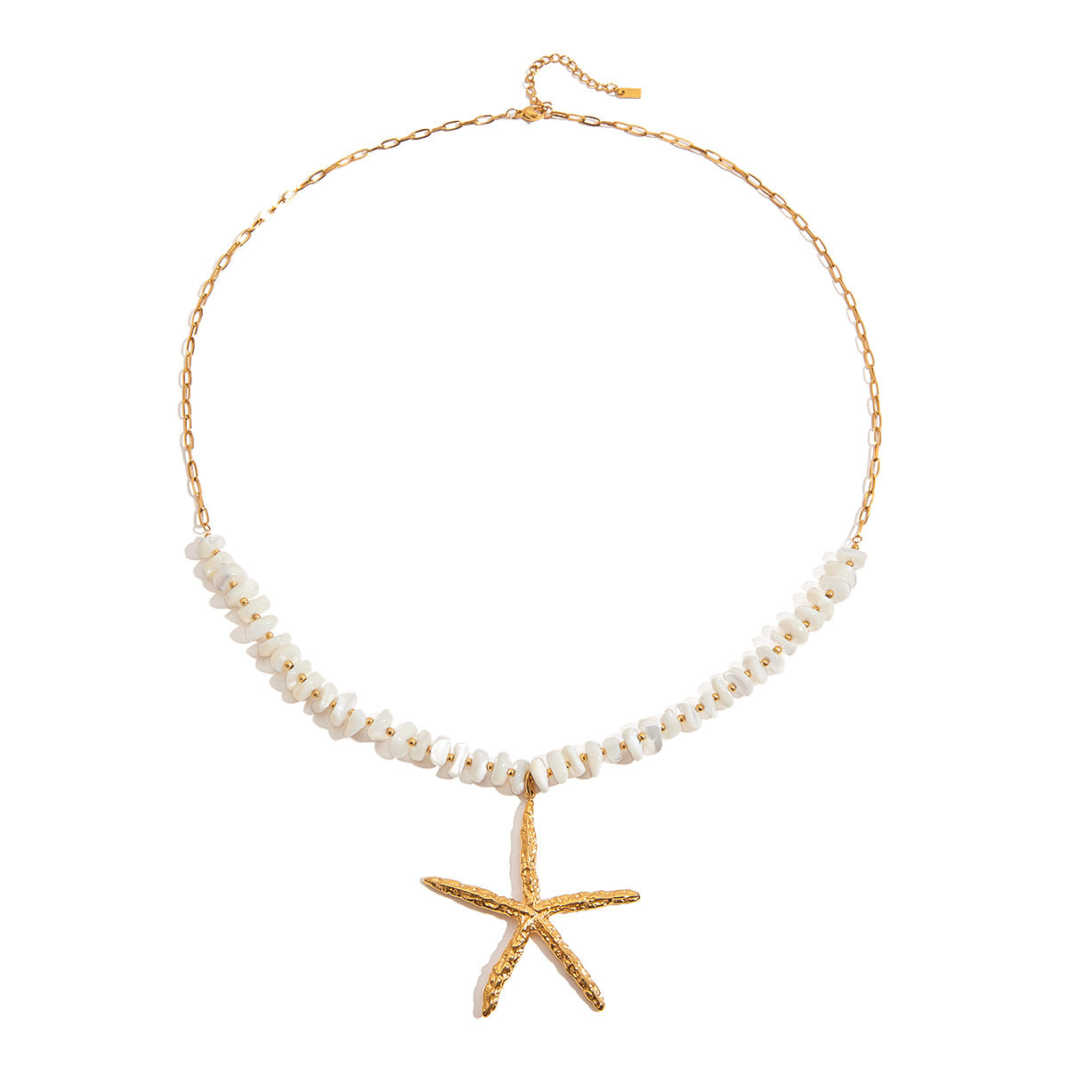 Wholesale 18K Gold Stainless Steel Natural Stone Necklace