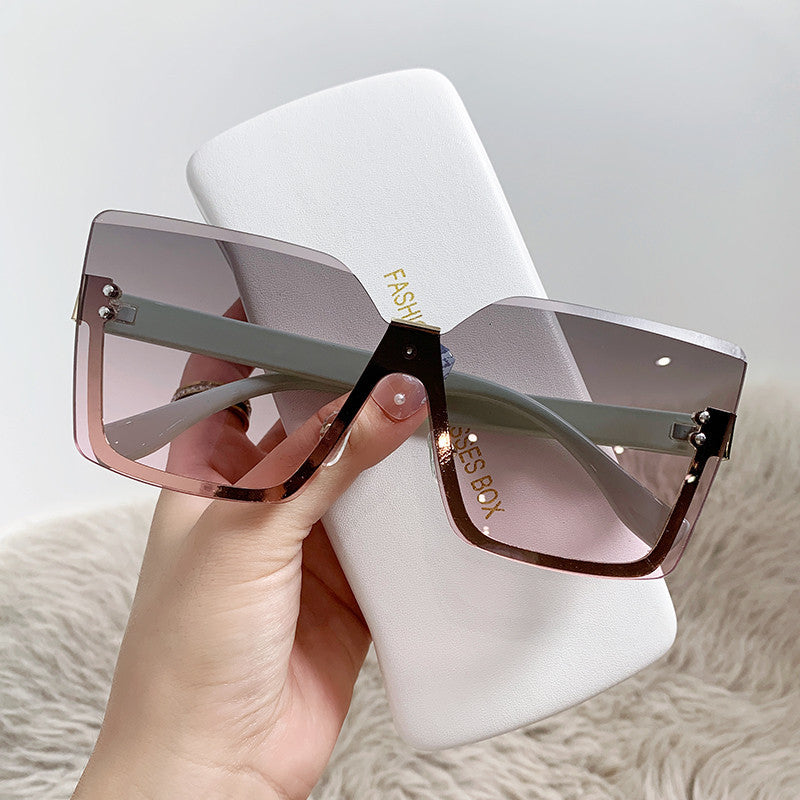 Wholesale Vintage Half Frame Metal Sunglasses