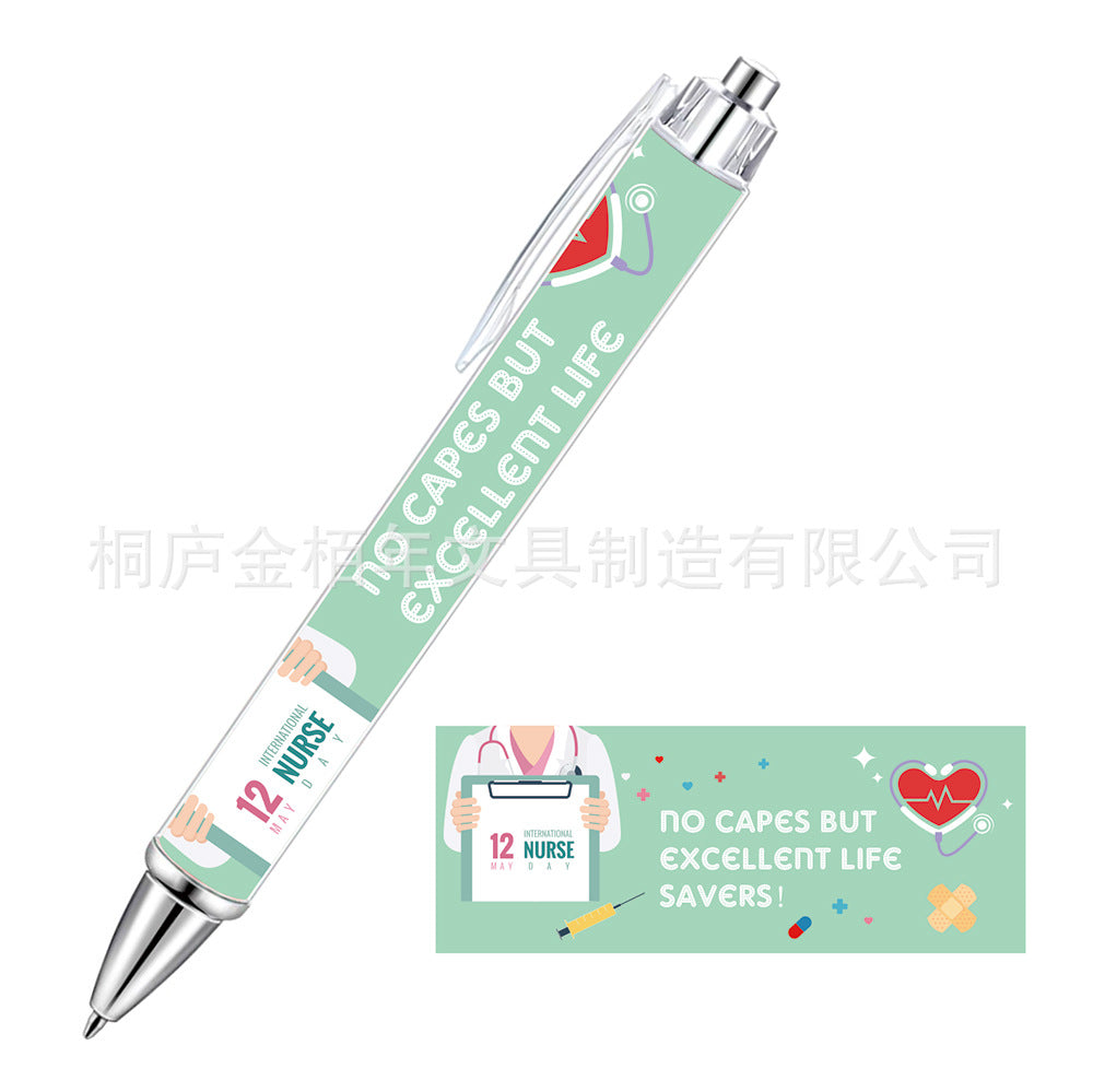 Wholesale Pink Bow Heart Roll Paper Ballpoint Pen