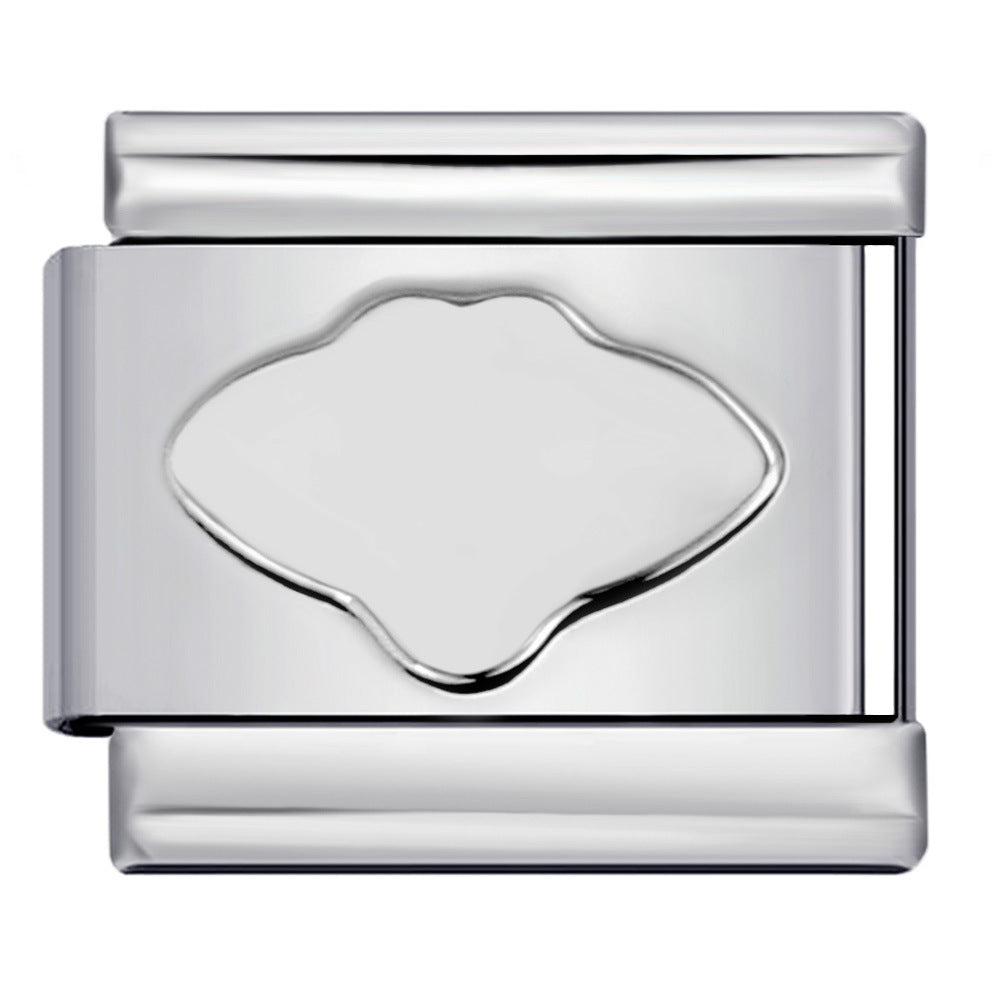 Wholesale Italian Charm Bracelet 9mm DIY Splicing Removable Silver Stainless Steel Composable Bracelet