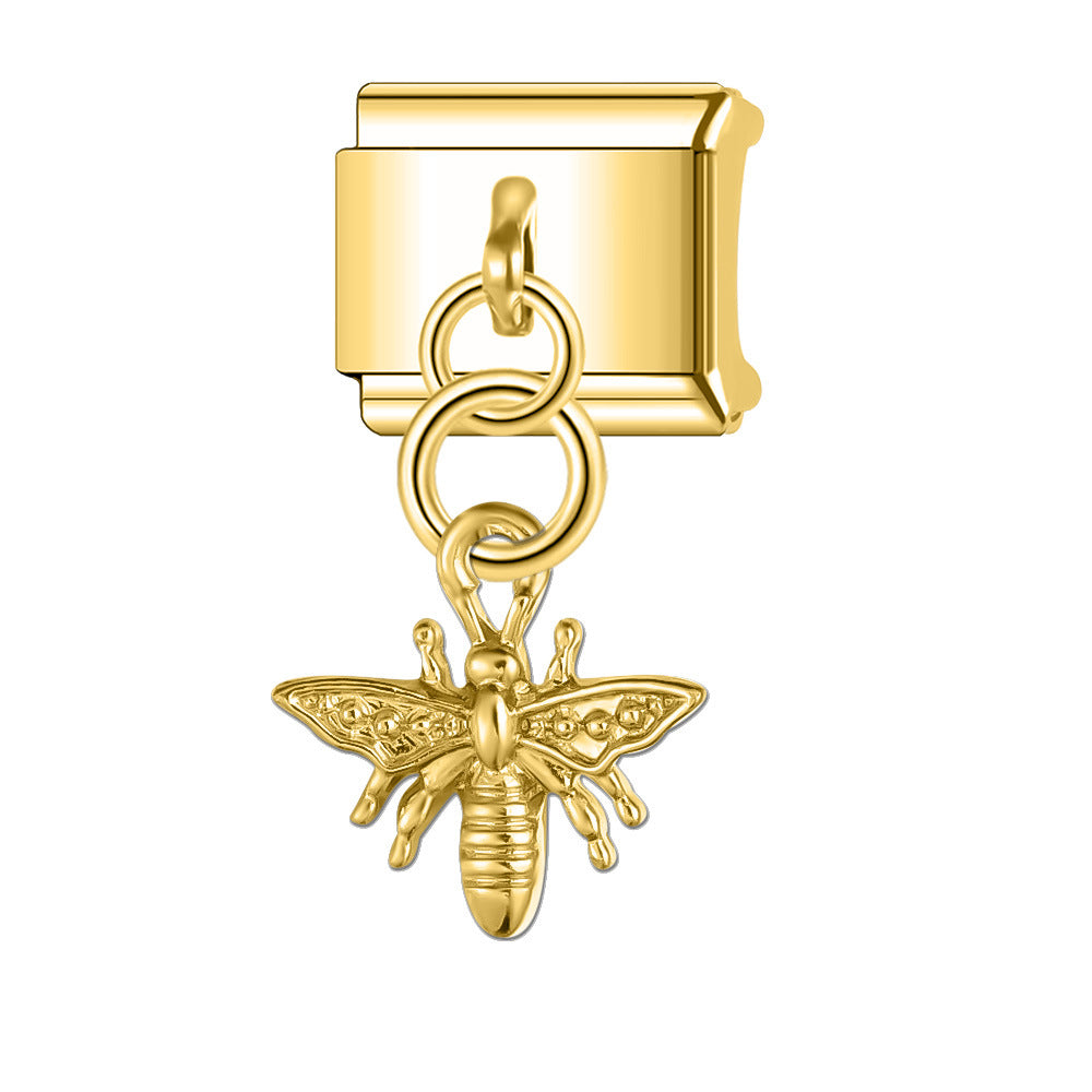 Wholesale  Italian Charm Bracelet 9mm DIY  9mm Seven-Star  Creative Stainless Steel Composable Bracelet