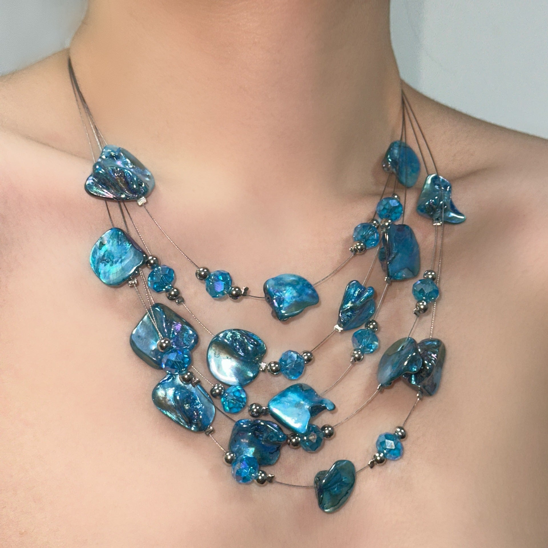 Wholesale Shell necklace irregular bohemian style clavicle chain