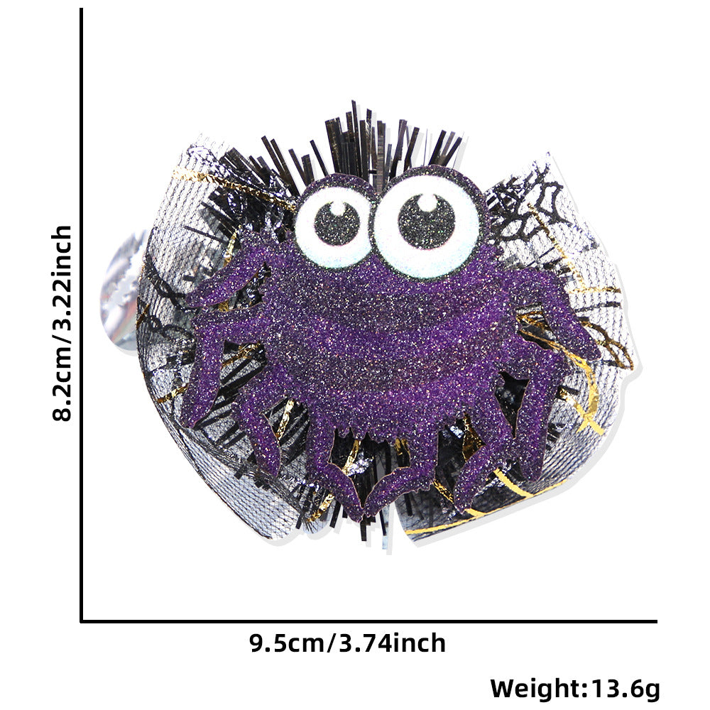 Wholesale Halloween Ghost Skull Glitter Badge Reels Keychains ACC-KC-ZhouHao001