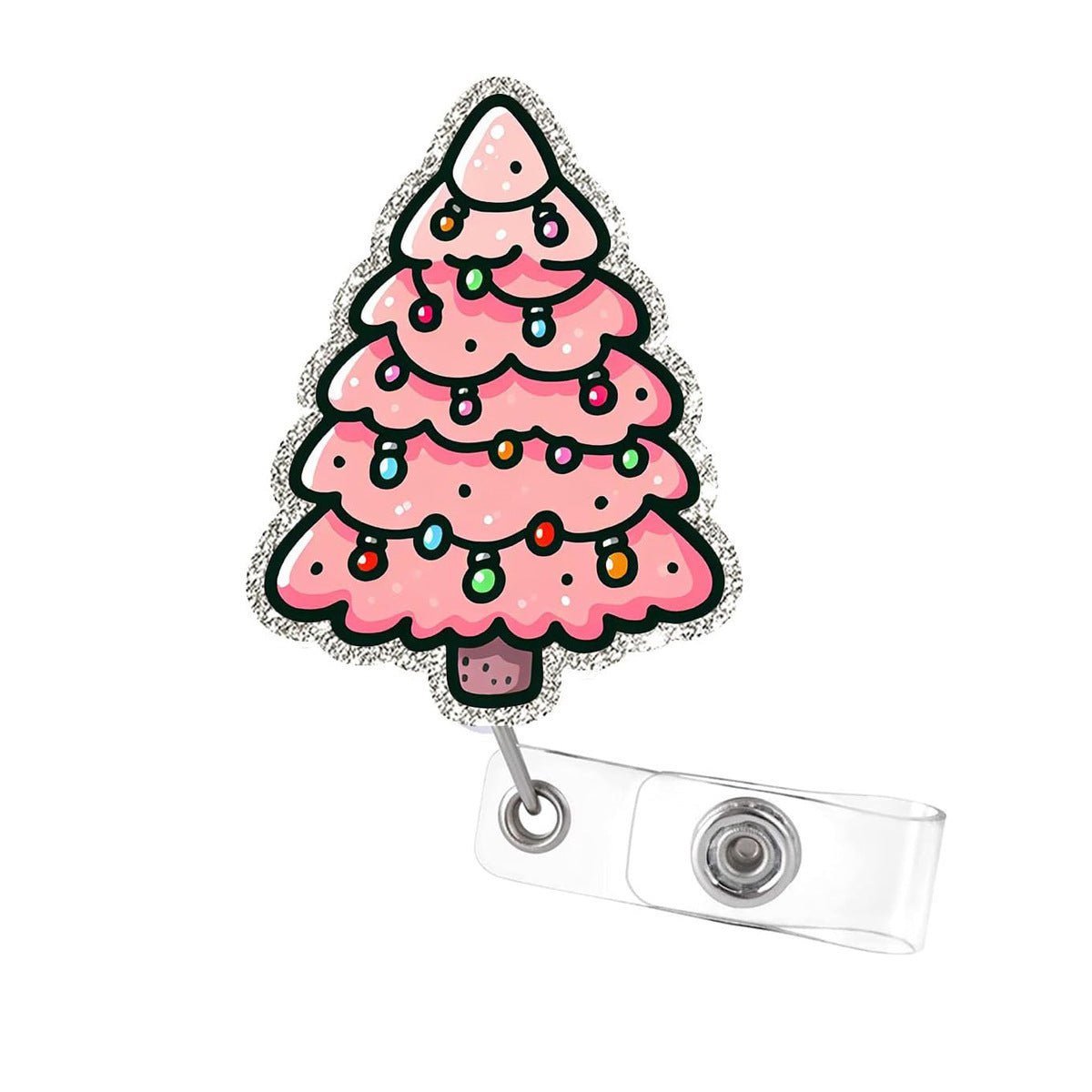 Wholesale acrylic Christmas tree medical   Badge Reels