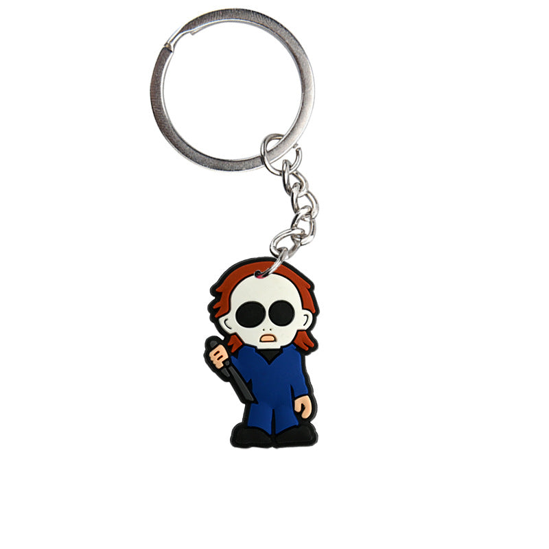 Wholesale Cartoon  PVC Keychain Pendant,  Dark Style Bag Charm for Resale