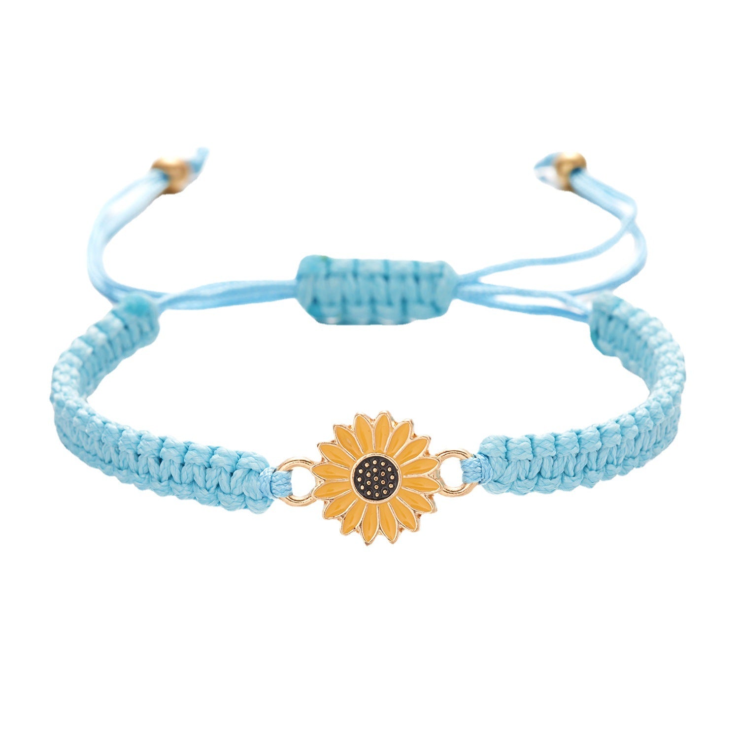 Wholesale Handwoven Sunflower Bracelet Daisy Couple Bracelet ACC-BT-Bayue002
