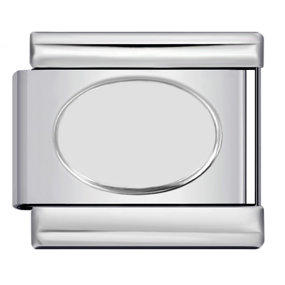 Wholesale Italian Charm Bracelet 9mm DIY Splicing Removable Silver Stainless Steel Composable Bracelet