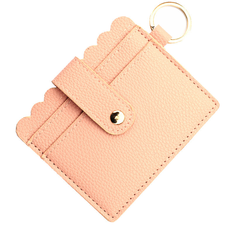Wholesale Western Style Leopard Plaid Flower Card Holder Keychain ACC-KC-QiuXue001