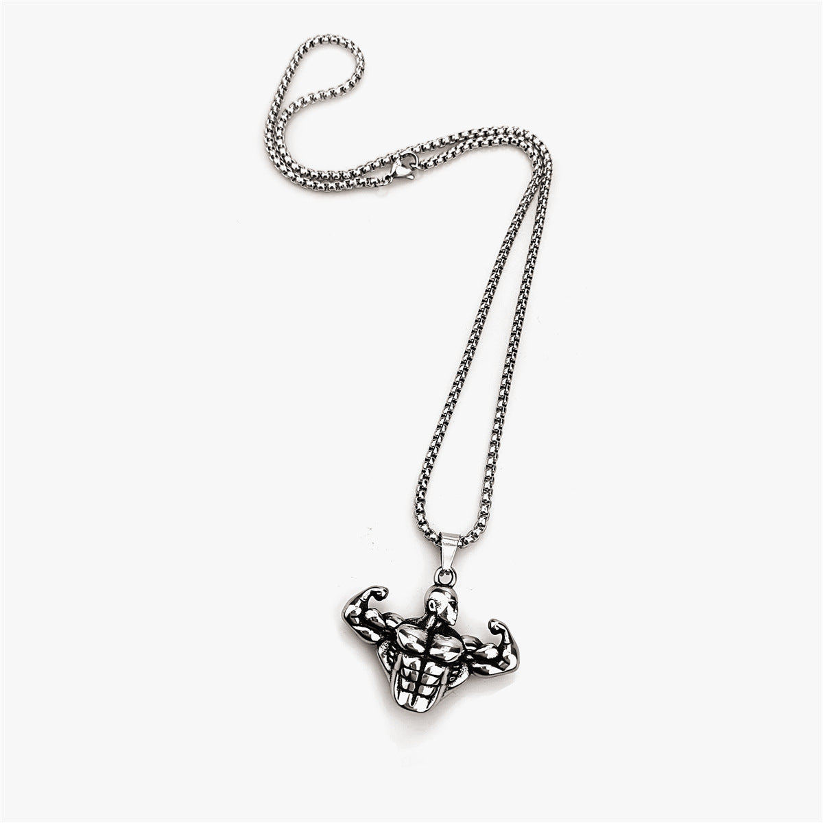 Wholesale Vintage Men's Sports Fitness Necklace Stainless Steel ACC-NE-Ruig004