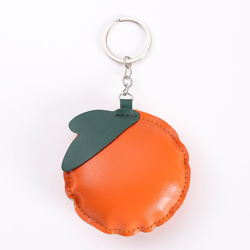 Wholesale Chic Artificial Leather Animal Keychains Cute Cat Dog Dinosaur Lucky Cat Fruit Pendants Decorative Gift Car Key Accessory