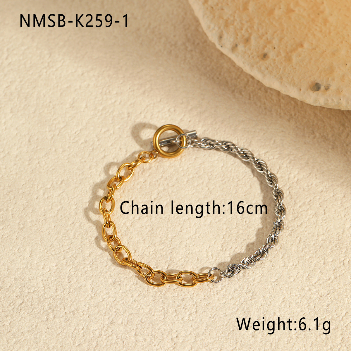 Wholesale Gold and Silver Color Matching Stainless Steel Necklace