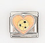 Wholesale 5pcs Italian Charm Bracelet 9mm DIY Splicing Heart Series Stainless Steel Composable Bracelet