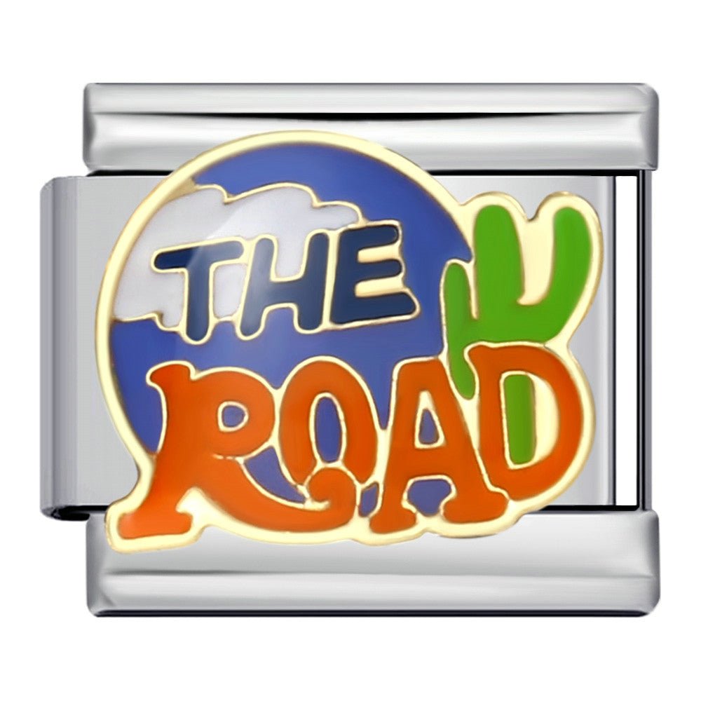 Wholesale American Cultural Elements Italian Module Bracelet Titanium Steel Welding Oil Dropping Bracelet Italian Modular