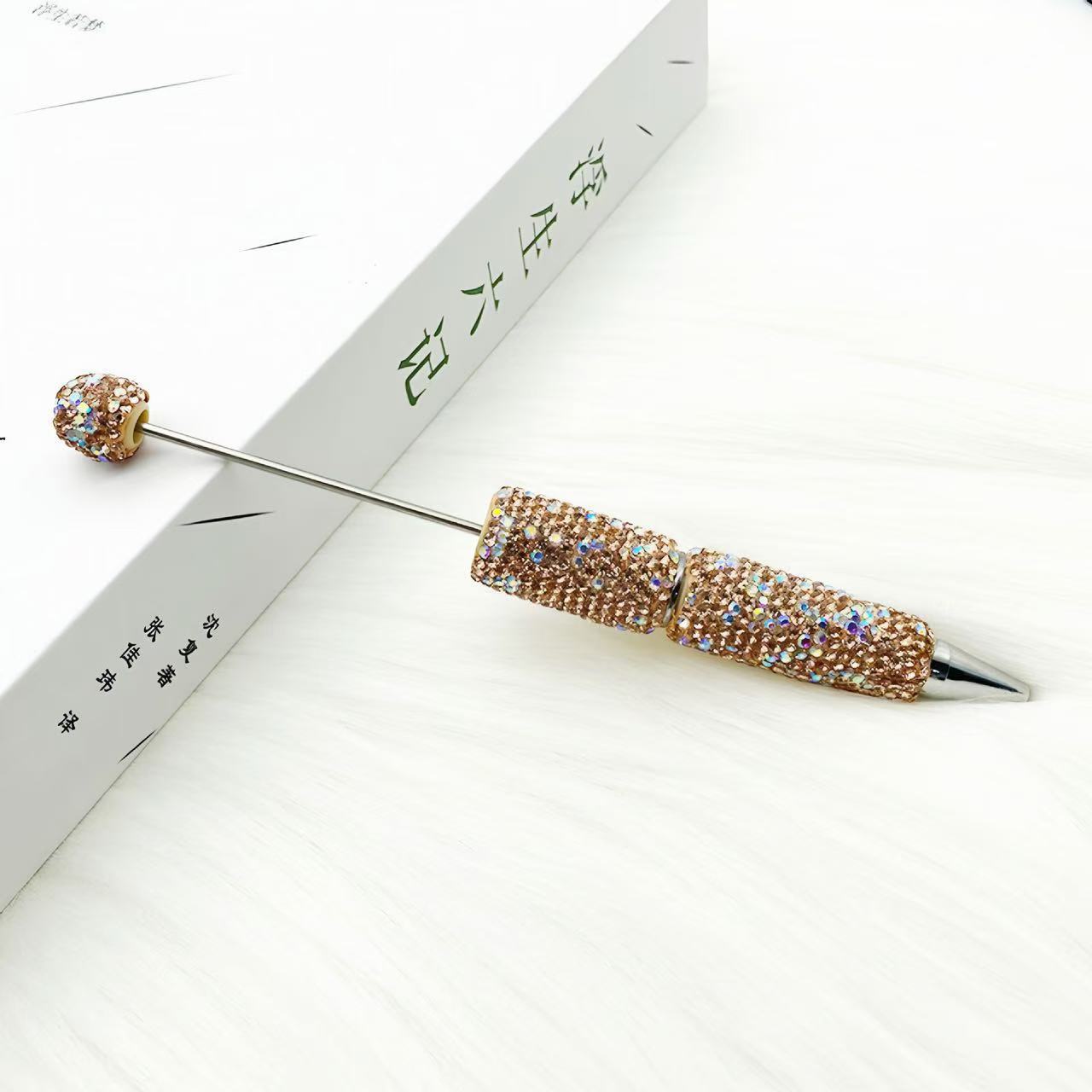 Wholesale 10pcs creative full drill beaded ballpoint pen