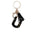 Wholesale  black resin keychain 26 English letter pendant keychain