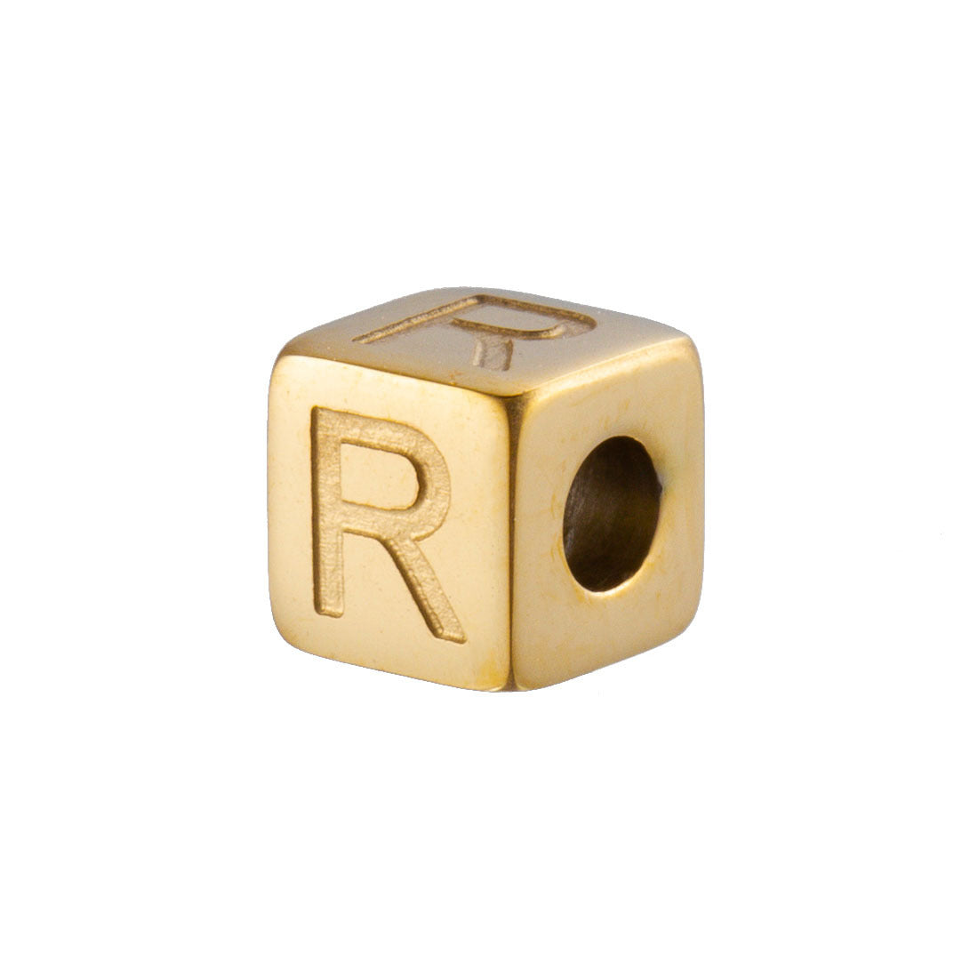 Wholesale 26 English Alphabet Accessories Geometric Stainless Steel Gold Sugar Jewelry Accessories