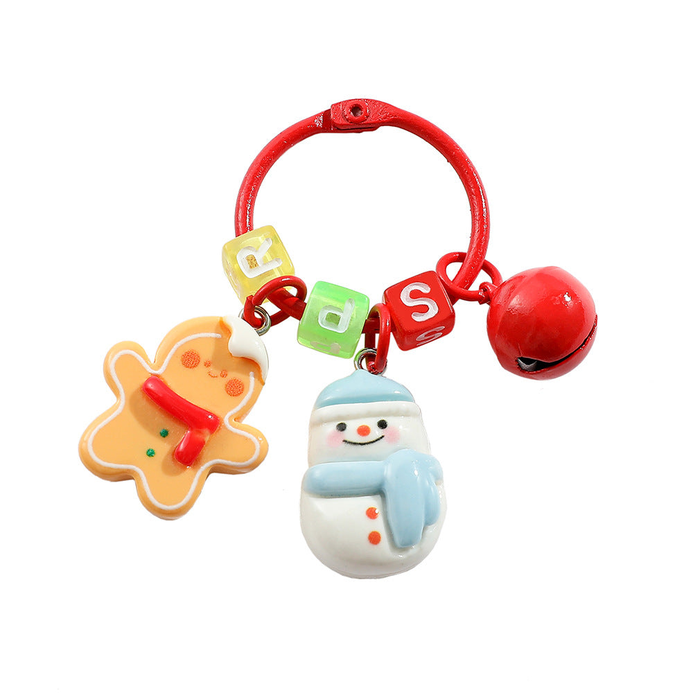 Wholesale Christmas Cute Santa Claus Snowman Keychain  ACC-KC-KeFeng003