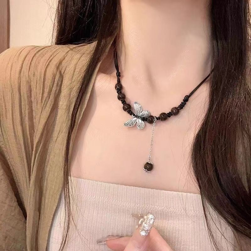 Wholesale Vintage Ceramic Necklace Handmade Braided Clavicle Chain Choker Necklace ACC-NE-Tongs003