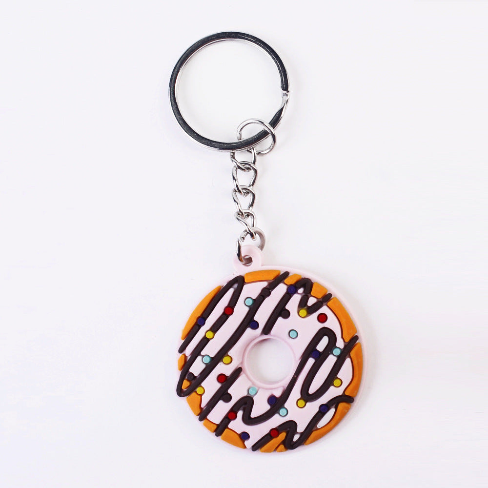 Wholesale PVC Donut Keychain
