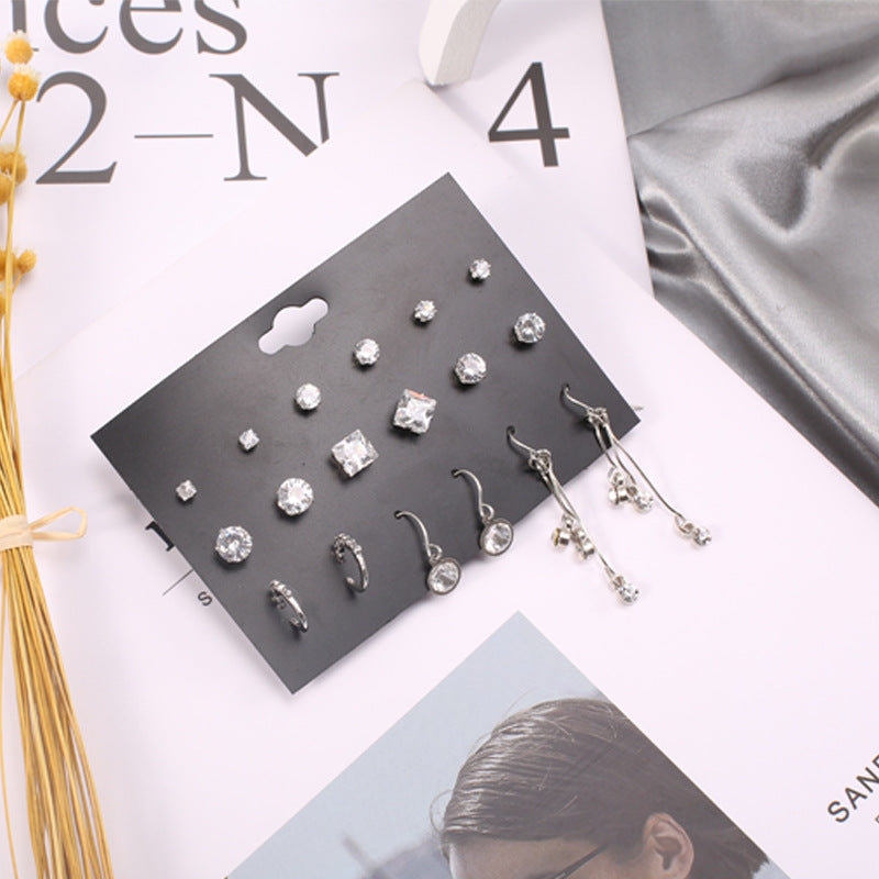Wholesale Alloy 9 pairs/ set earrings set