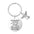 Wholesale Angel Stainless Steel Round Plate Engraving Keychain
