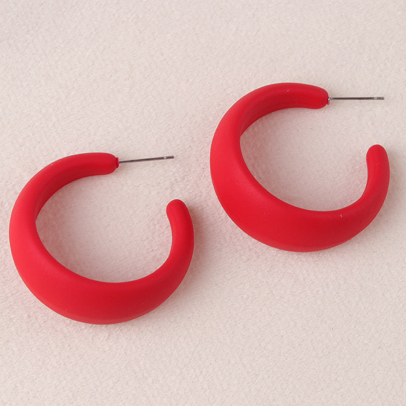 Wholesale  Colorful Candy Color Exaggerated Earrings