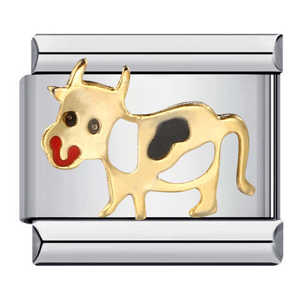 Wholesale Italian Charm Bracelet 9mm DIY Splicing Removable Oil Drop Cartoon Stainless Steel Composable Bracelet