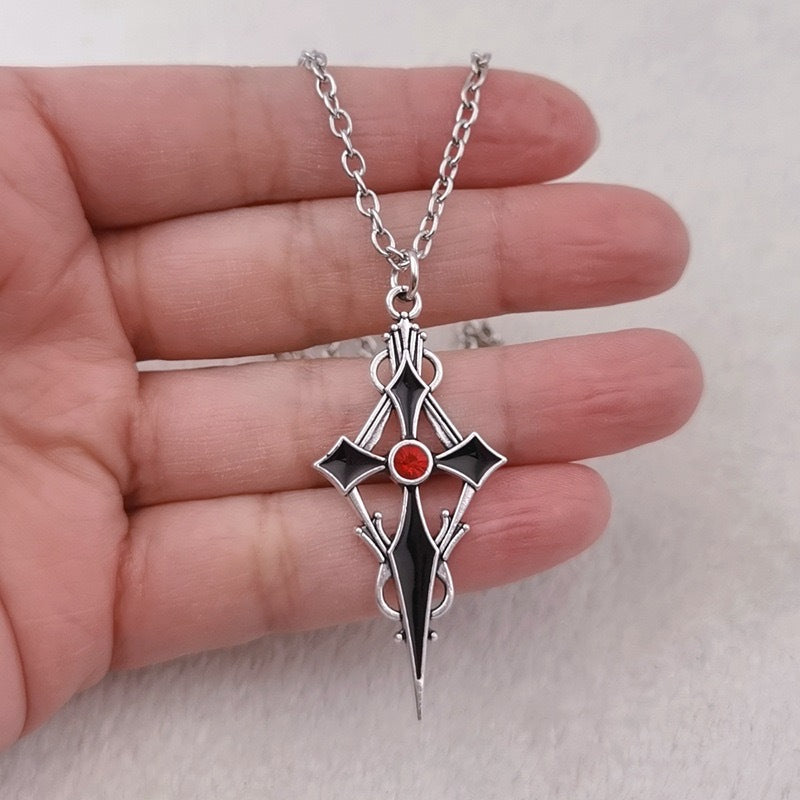 Wholesale Dark Gothic Cross Necklace Earrings ACC-ES-XiangX003